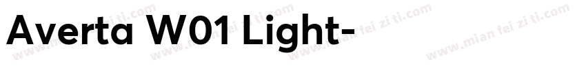 Averta W01 Light字体转换